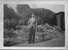 Jos b- 1922 in a garden